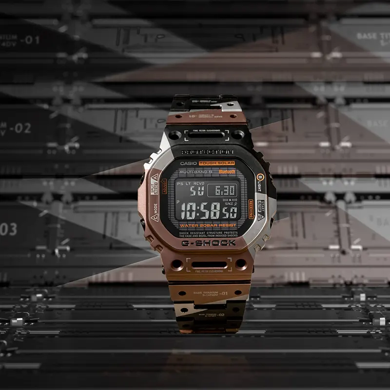 Casio G-Shock Titanium Virtual Armor Solar Tough Bluetooth® Men's Watch | GMW-B5000TVB-1